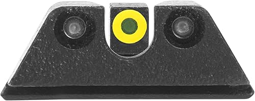 Miniatura 10 de MEPRO - Mira nocturna de tritio hiperbrillante compatible con Stoeger STR-9, tritio verde, vista nocturna fotoluminiscente frontal de color extra