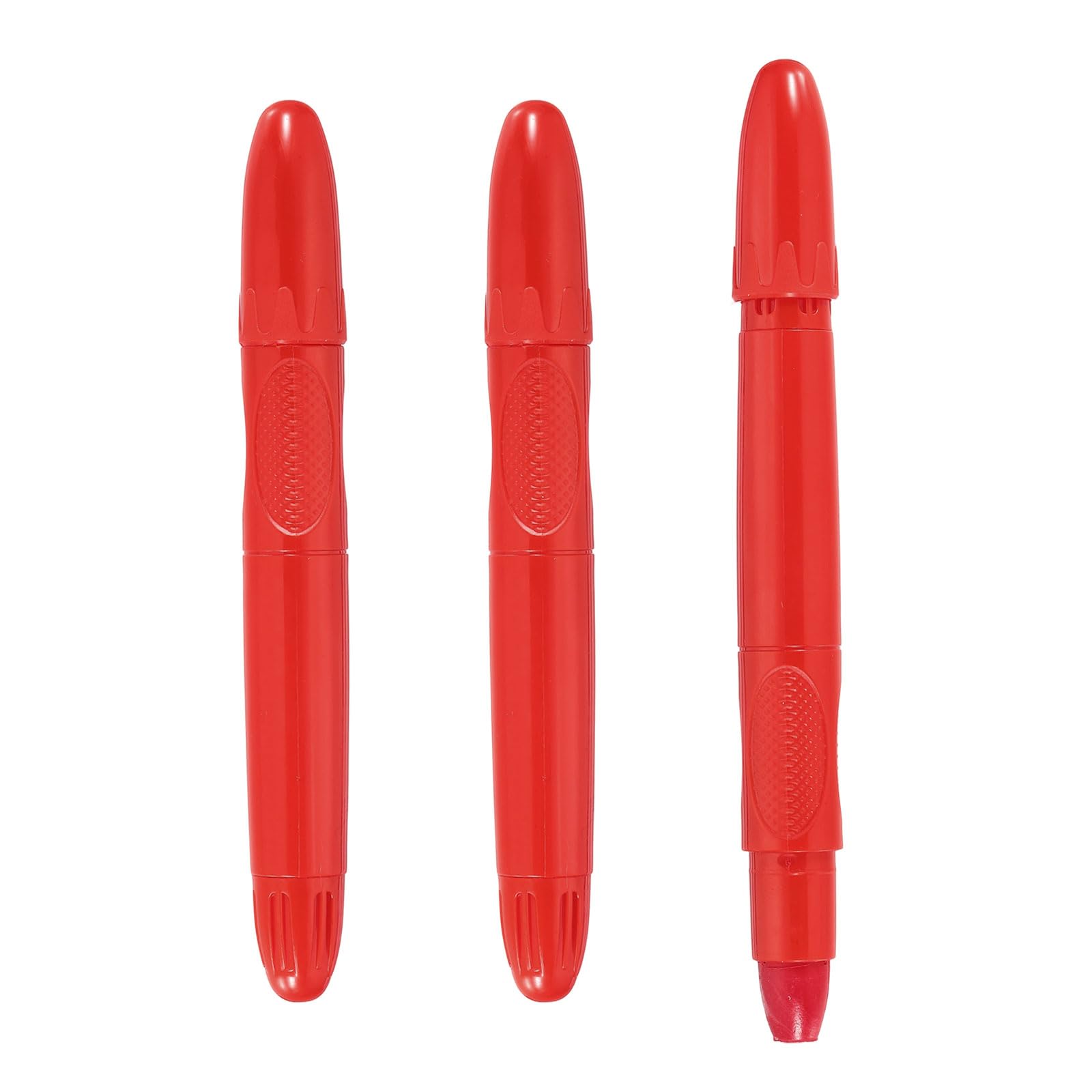 PATIKIL 3 Pack Twistable Crayons, Coloring Twist Crayon Retractable Easy to Hold Silky Washable for Coloring Books Crafts Birthday Parties Art Office Supplies, Red