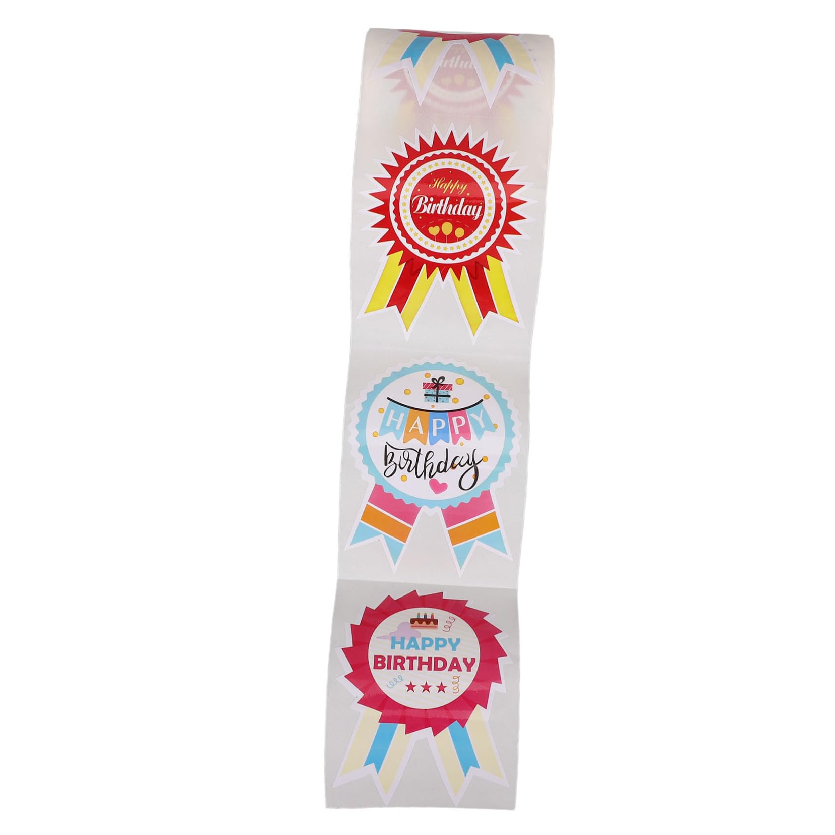 Operitacx 4 Di Etichette Adesive Adesivo Buon Compleanno E Raccordi i Circolari i Per Buste e i Per Buste Piccole i Per Lettere Accessori i In