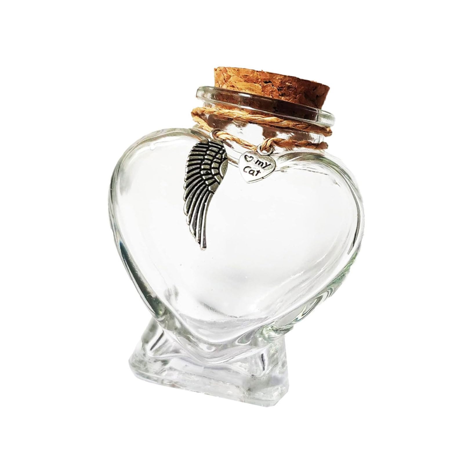 Zwwaazhf D Glass Keepsakes Container For Preserving Pet Hair Or Ashes Memorial An Secure Storage Ashes Container