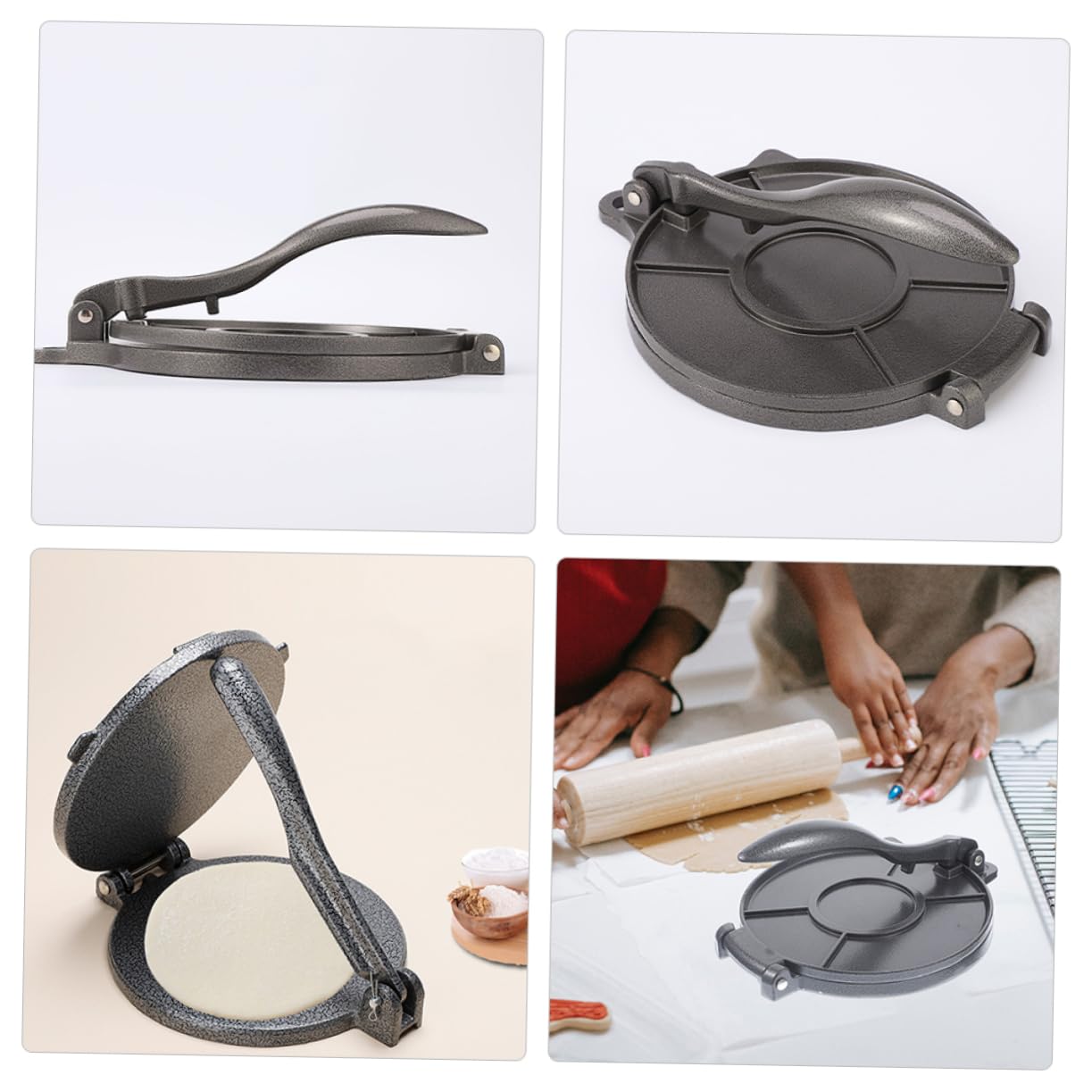 Garneck Tortilla Press Heavy Duty Flour Presser Tool for Flatbreads and Tortilla Maker for Tacos Pies and More