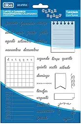 Tilibra - Cartela Carimbos Transparentes Calendário - Blister com 1 Unidade