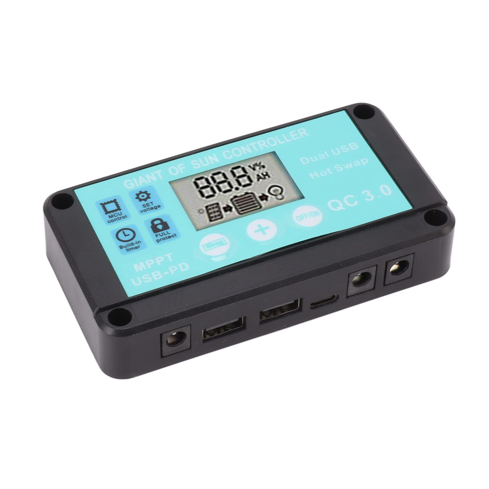 Solar Panel Regulator, Dual USB Over Current Protection Easy To Install Solar Charge Controller for Business (100A)-image-39
