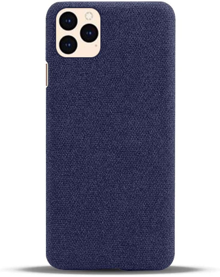 Coque Apple iPhone 13 Pro antichoc 6,1 pouces - Étui tissu bleu 2021