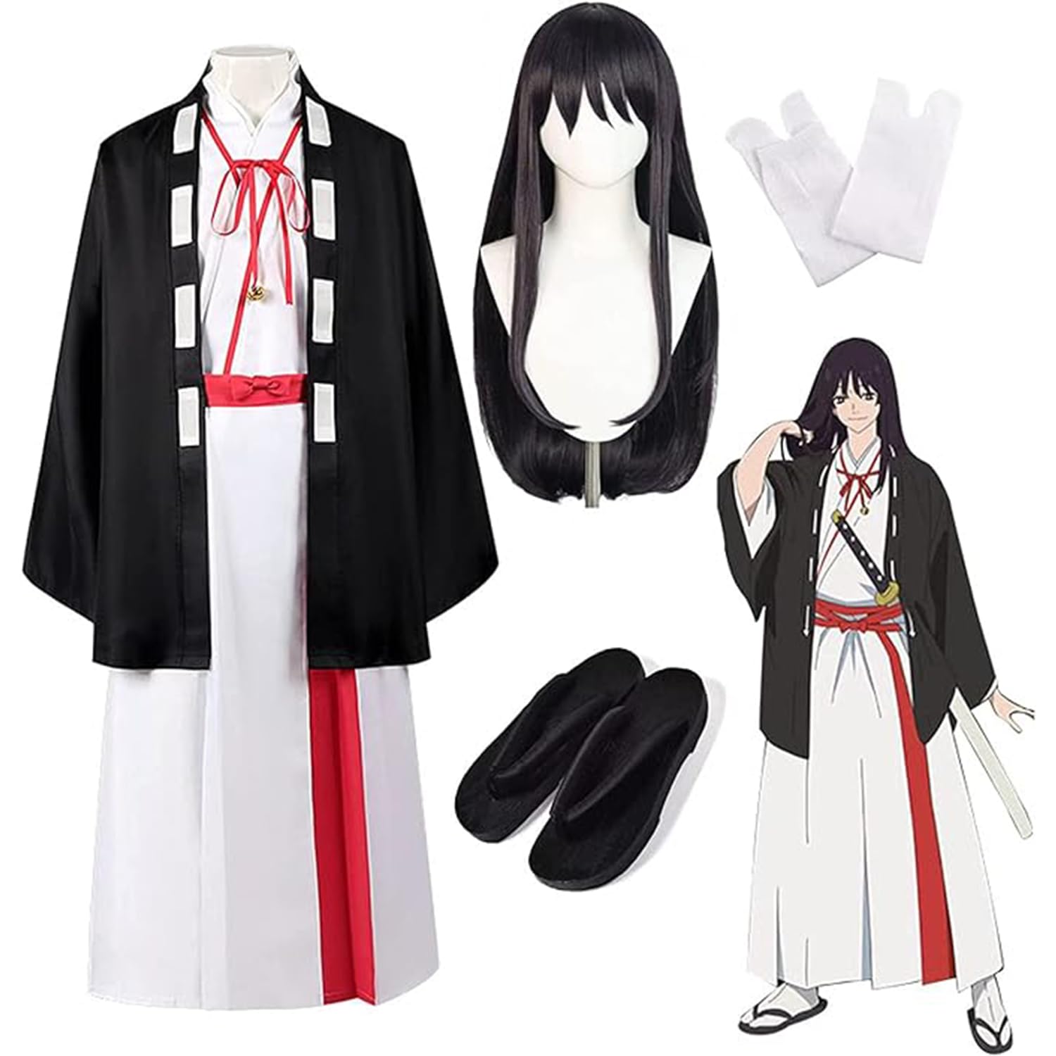 Amazon.co.jp: 地獄楽 グッズ コスプレ衣装 ウィッグ 山田浅ェ門 桐馬