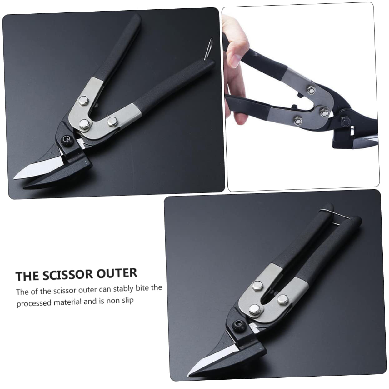 HOMSFOU 1pieza Tijeras De Acero Inoxidable Para Cortar Chapa Tijeras Multifuncionales Para Uso Industrial Cortadoras De Hojalata y Alambre Herramientas De Jardinería y Podado