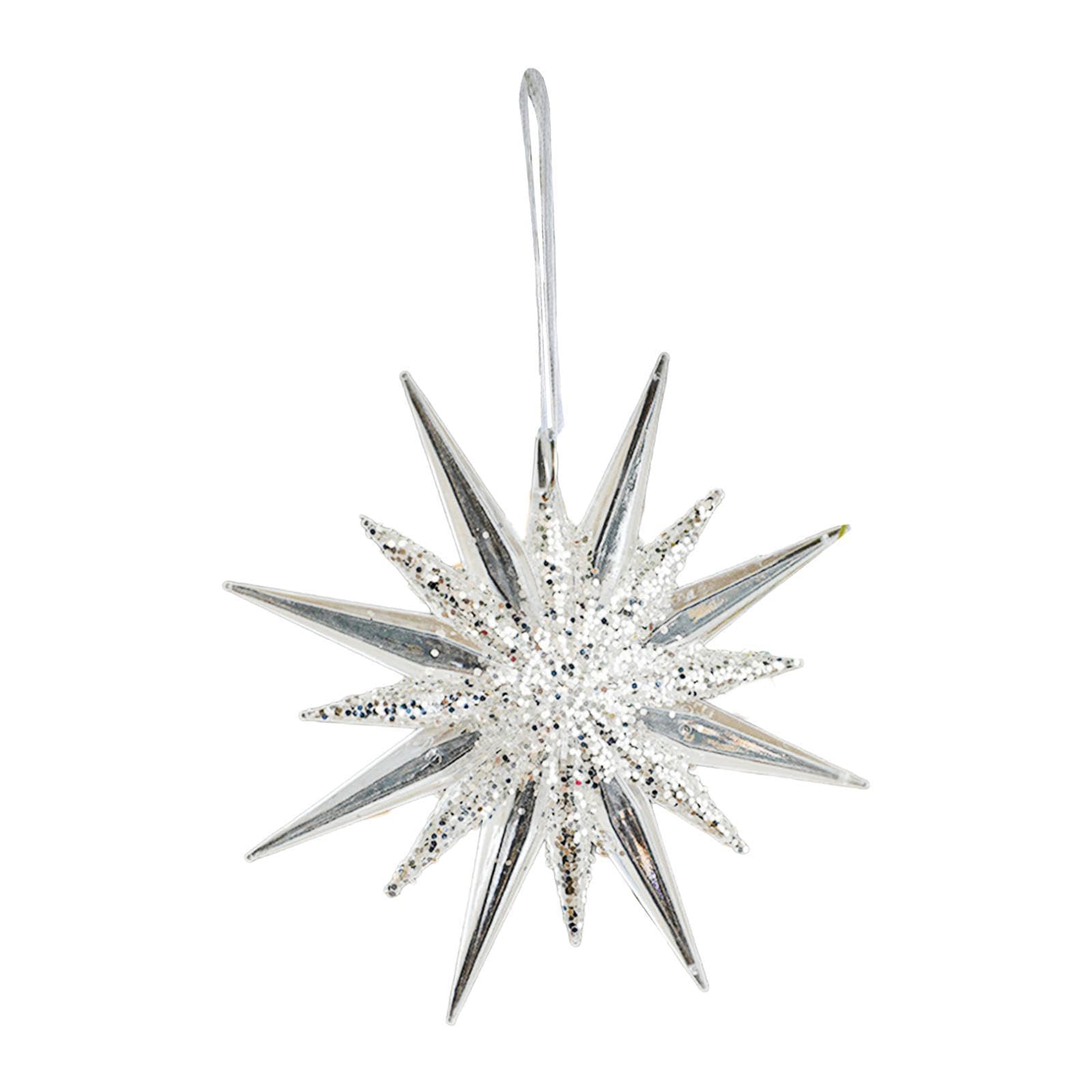 Menolana Christmas Hanging Decorations Home Decor with Lanyard Collection Photo Props Ornament Hanging Pendant for Living Room Holiday, Star