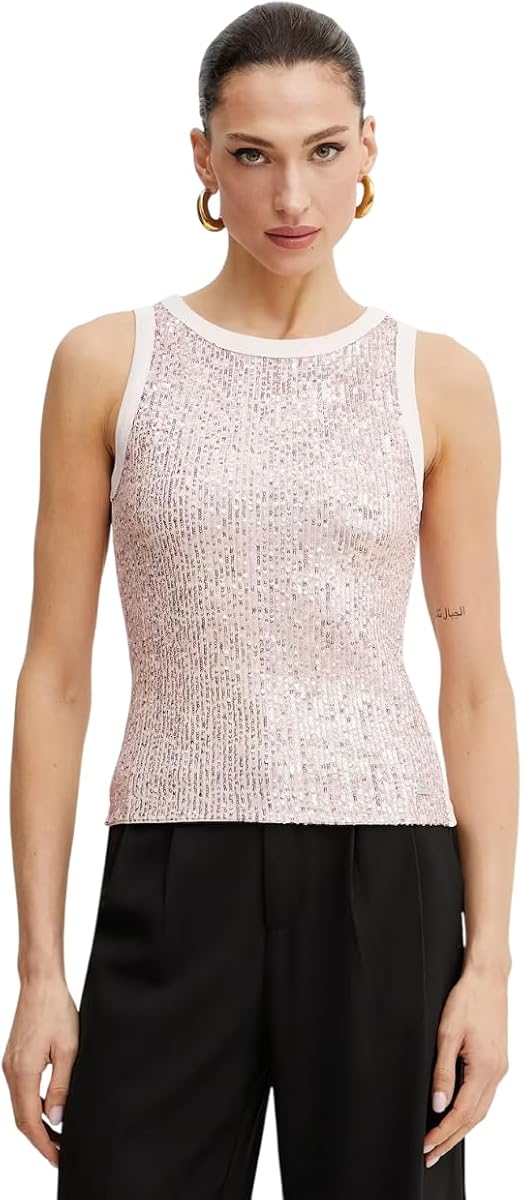 Guess Women's Alexia Sequins Tank Top