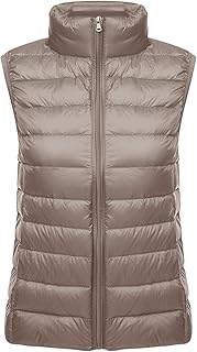 doudoune sans manche femme marron