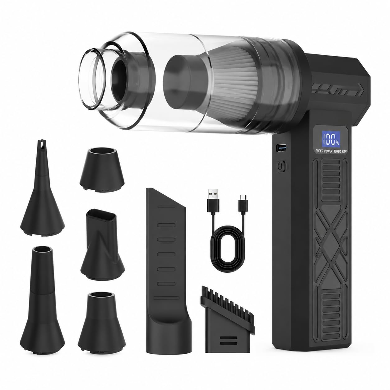 HUSUNEE Electric Air Duster Vacuum 2 in 1