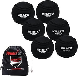 KRATO Hitting Power BAlls | Weighted Balls with Seams | 16 oz Baseballs | Hitting Plyos