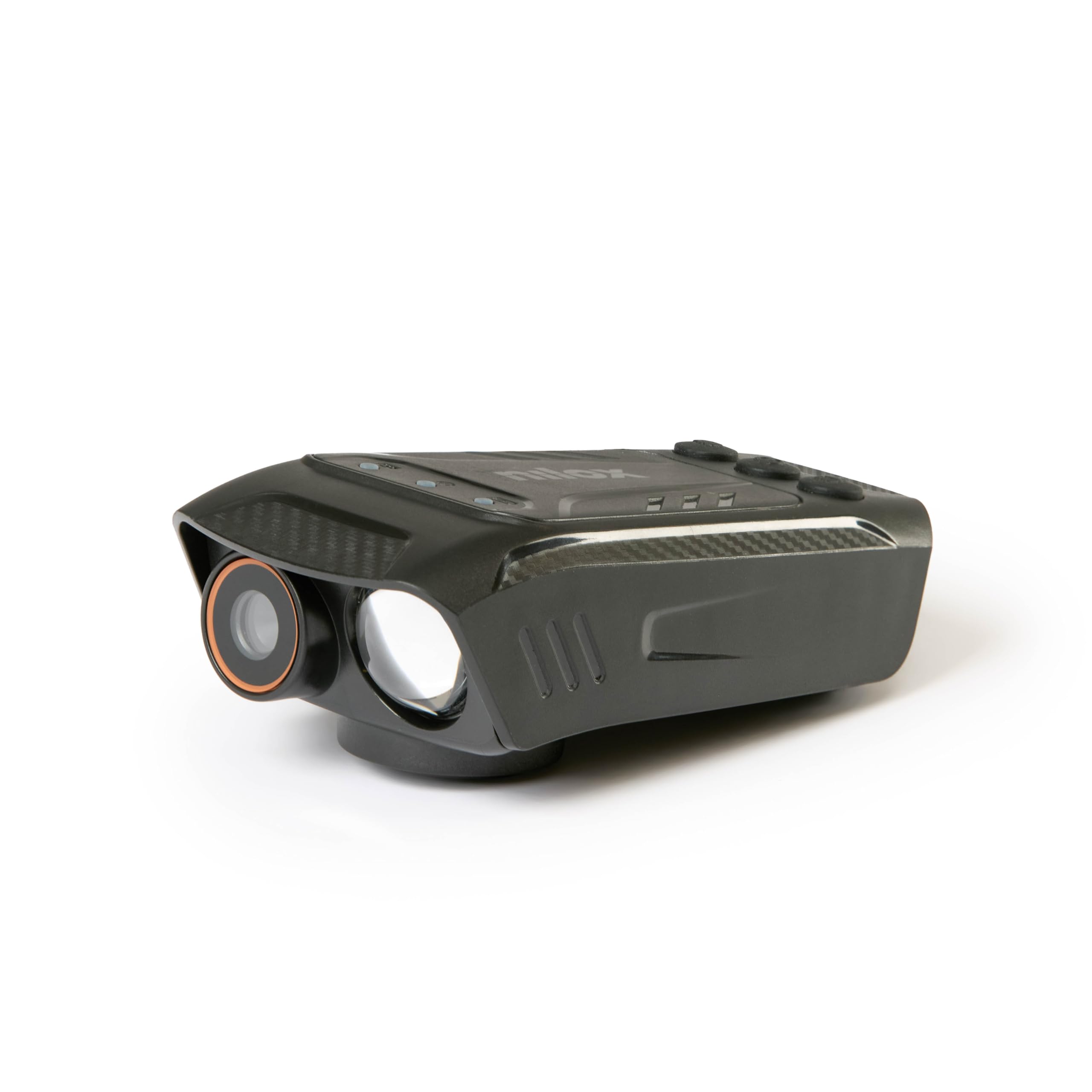 Nilox, Bike Cam 3 in 1, Action Cam Full HD con Risoluzione 1080P 30fps, Luce LED da 1000 lumen e Clacson con 5 suoni diversi, Batteria 2500 mAh, Memoria SD fino a 32 GB, Colore Nero