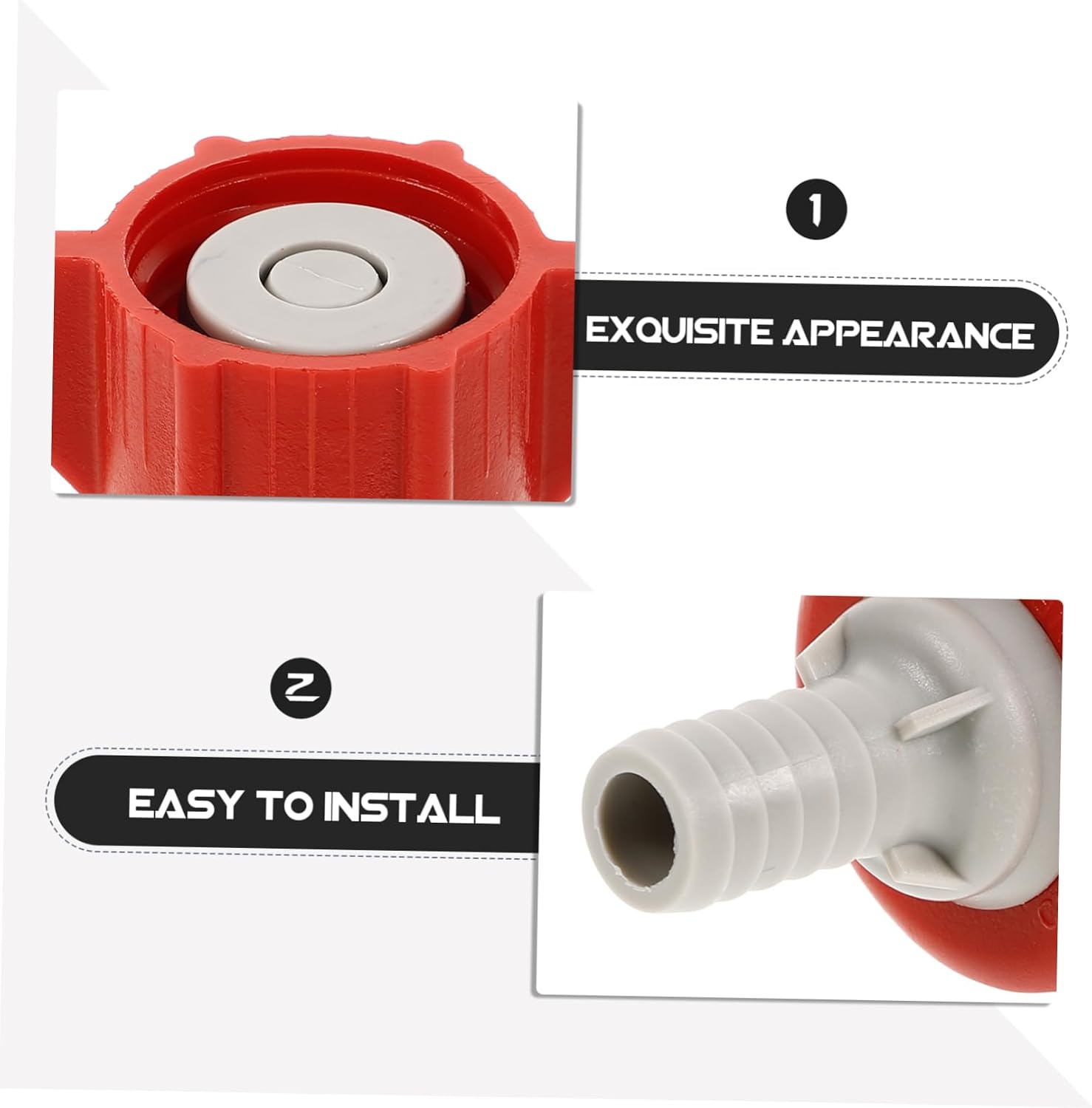 Garneck Water Jug Adapter Soda Water Maker Connector Bib Adapter Plastic Connector