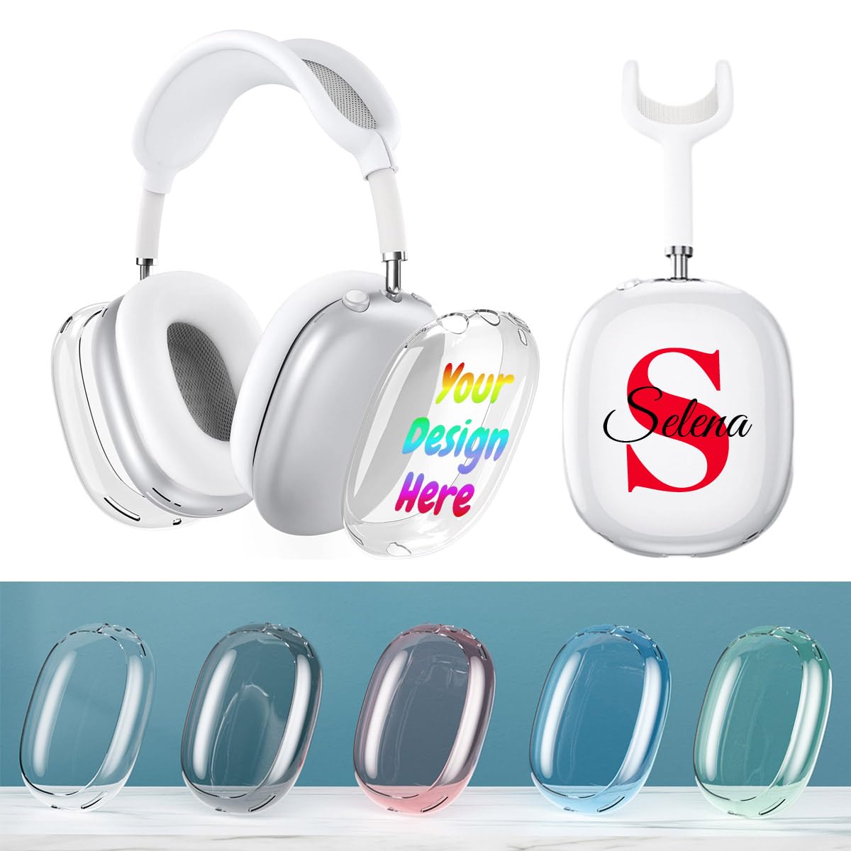 Amazon.com: Custom Name Case for AirPods Max 2/Max Headphones