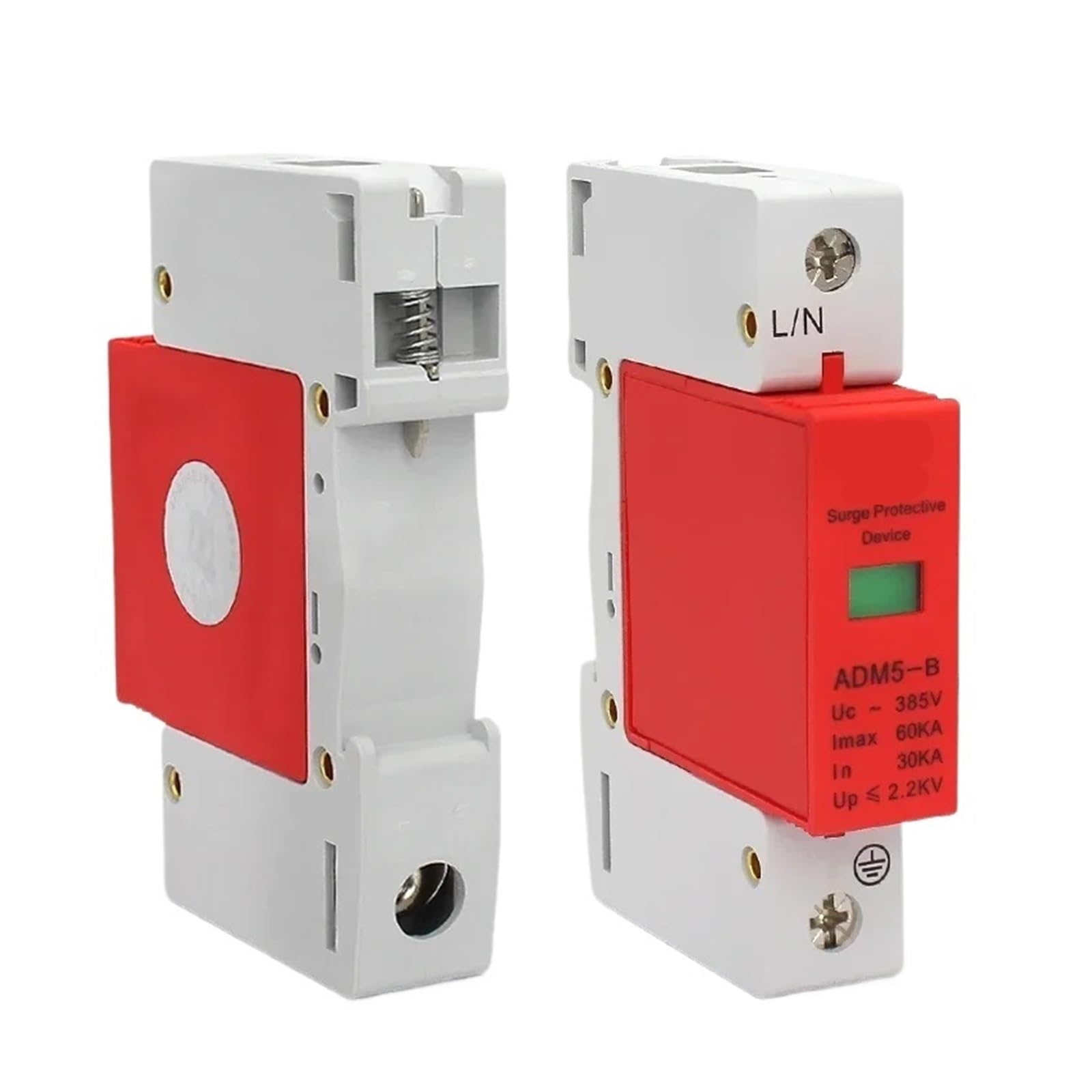 Protector contra sobretensiones y pararrayos Dispositivo protector contra sobretensiones 1P 1P382V 10/80KA Dispositivo protector contra sobretensiones doméstico de bajo voltaje Pararrayos doméstico(20