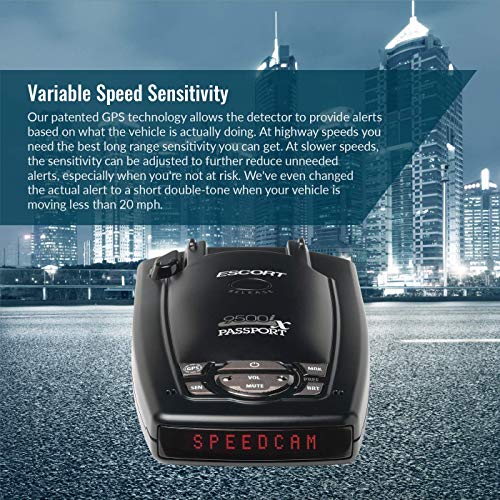 Escort Passport 9500Ix Platinum Bundle Laser Radar Detector W/Smart Cord Included For Long Range Detection & Fewer False Alerts, Black #TOP5