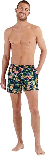 HOM Pantalones Cortos de baño Flamingo Tablero, Estampado Fl