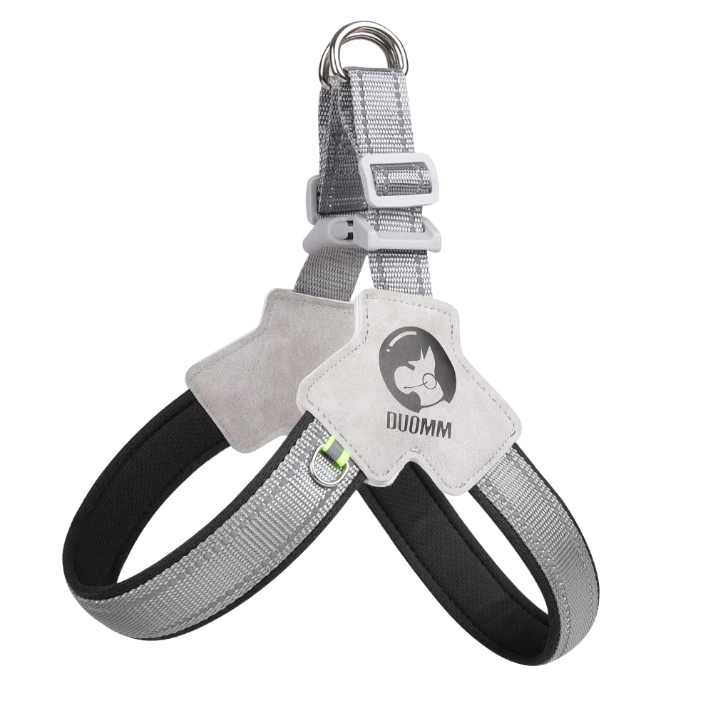 BaronHong Easy Walk Dog Harness - Loop with D-ring Stops Pulling - Reflectivity Enhances Visibility in Low Light - Comfortable Padding(black,L)