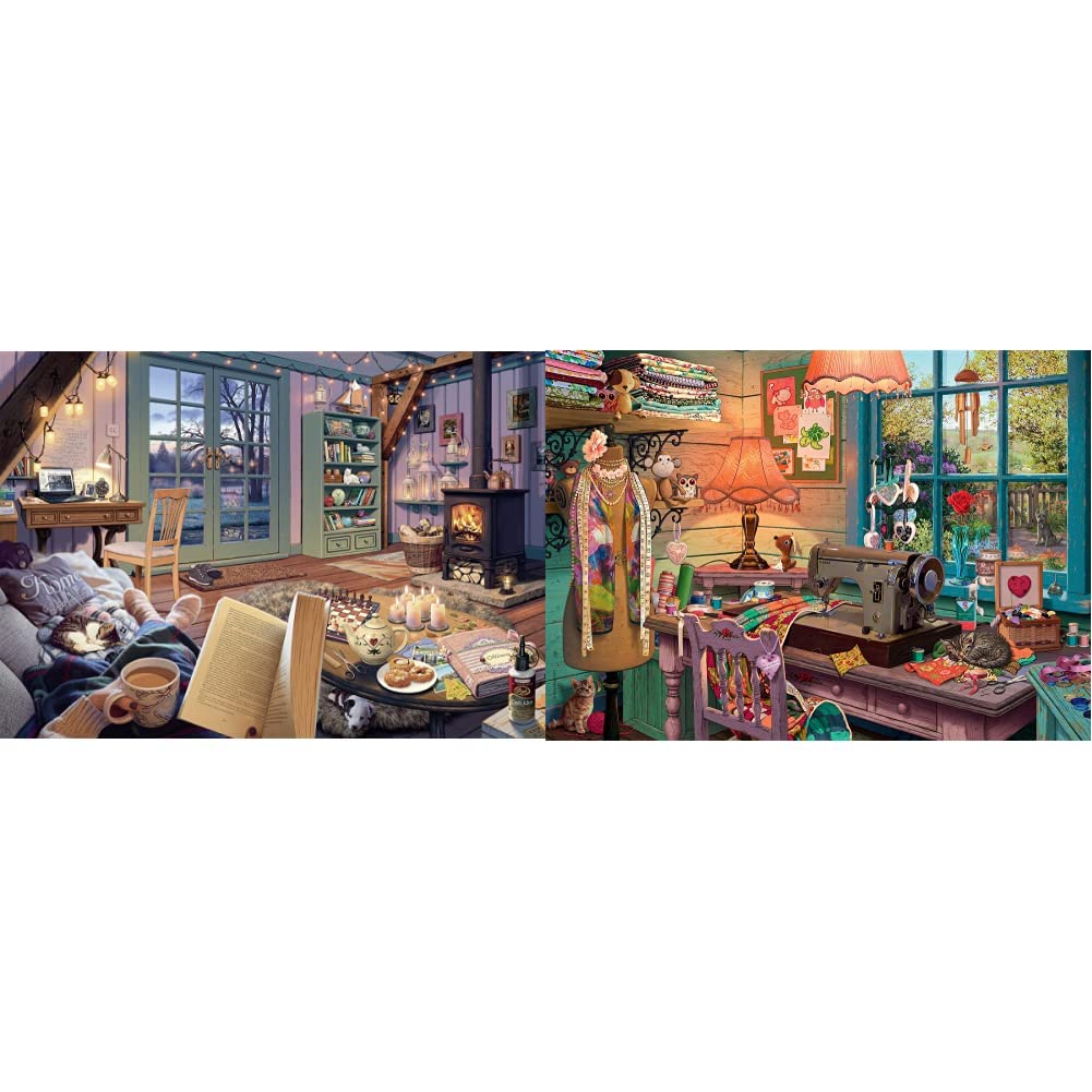 Ravensburger The Cosy Shed 1000 Piece Version Of Cozy Retreat Jigsaw Ravensburger the cosy shed 1000 piece version of cozy retreat jigsaw
