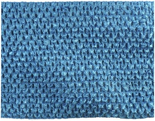 BELAGIO Enterprises 6-inch Crochet Headband Trim 10-Yard, Teal