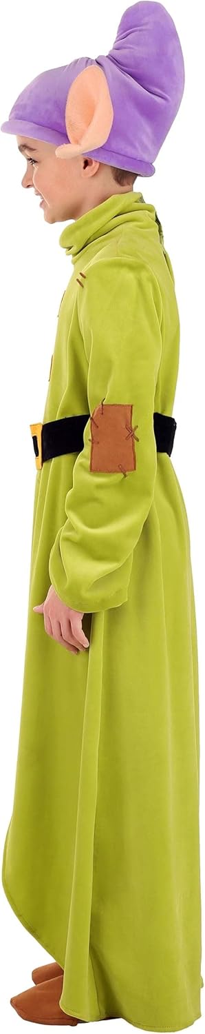 Disney Snow White Dopey Costume Plush Tunic, Hat, Belt, Foot Covers - Image 5