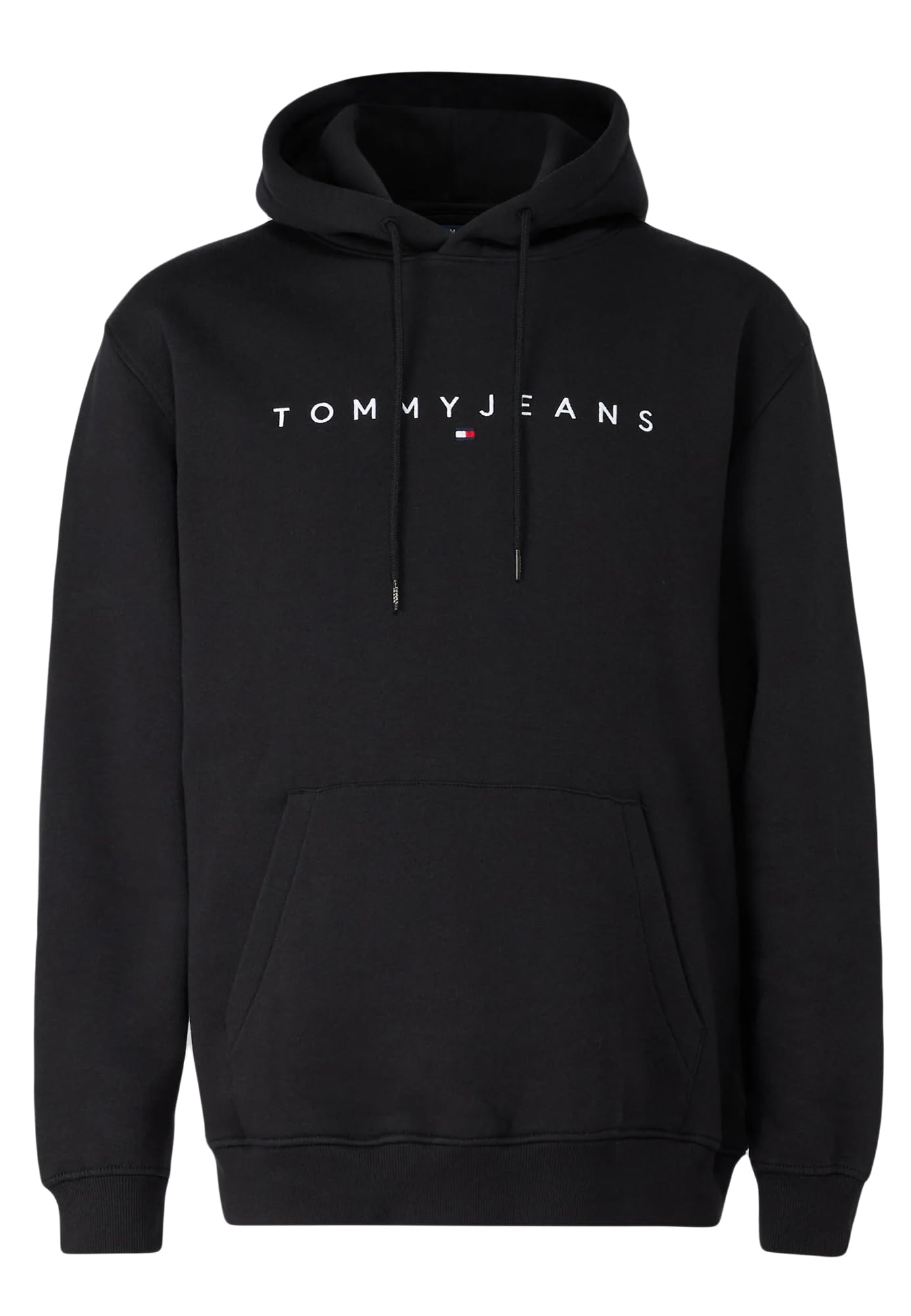 Tommy Jeans Męska bluza z kapturem TJM REG LINEAR LOGO EXT DM0DM20746BDS005, czarna (czarna), XL, czarny (czarny), XL