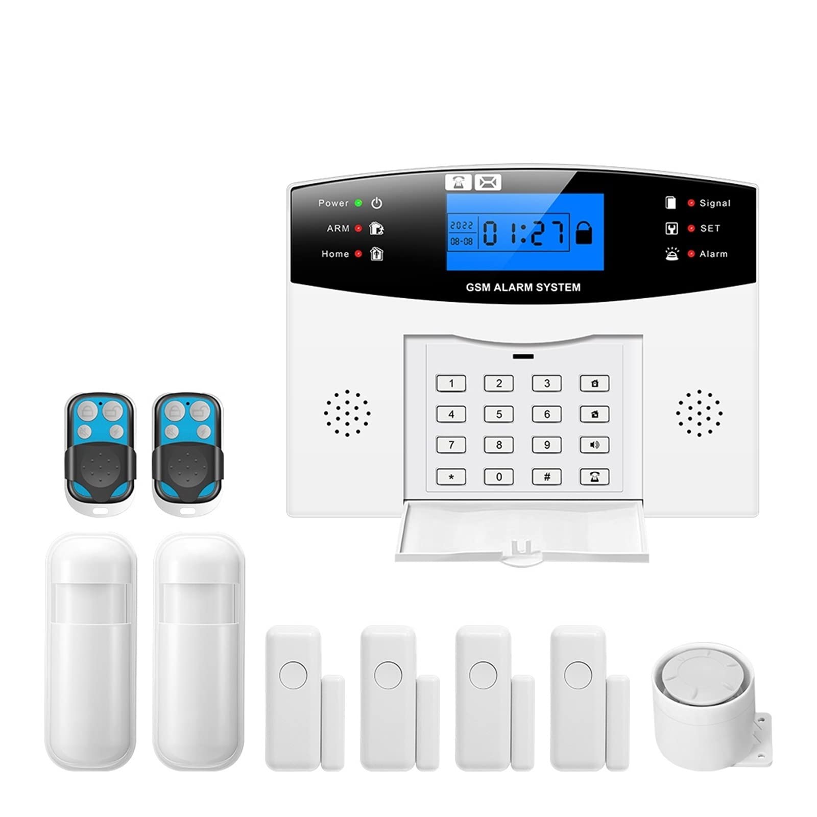 Tuya Smart Home gsm alarmas de Seguridad for el hogar Alarma de hogar inalámbrica for Garaje alarmas de Seguridad de casa residencial,Protección Antirrobo(G)