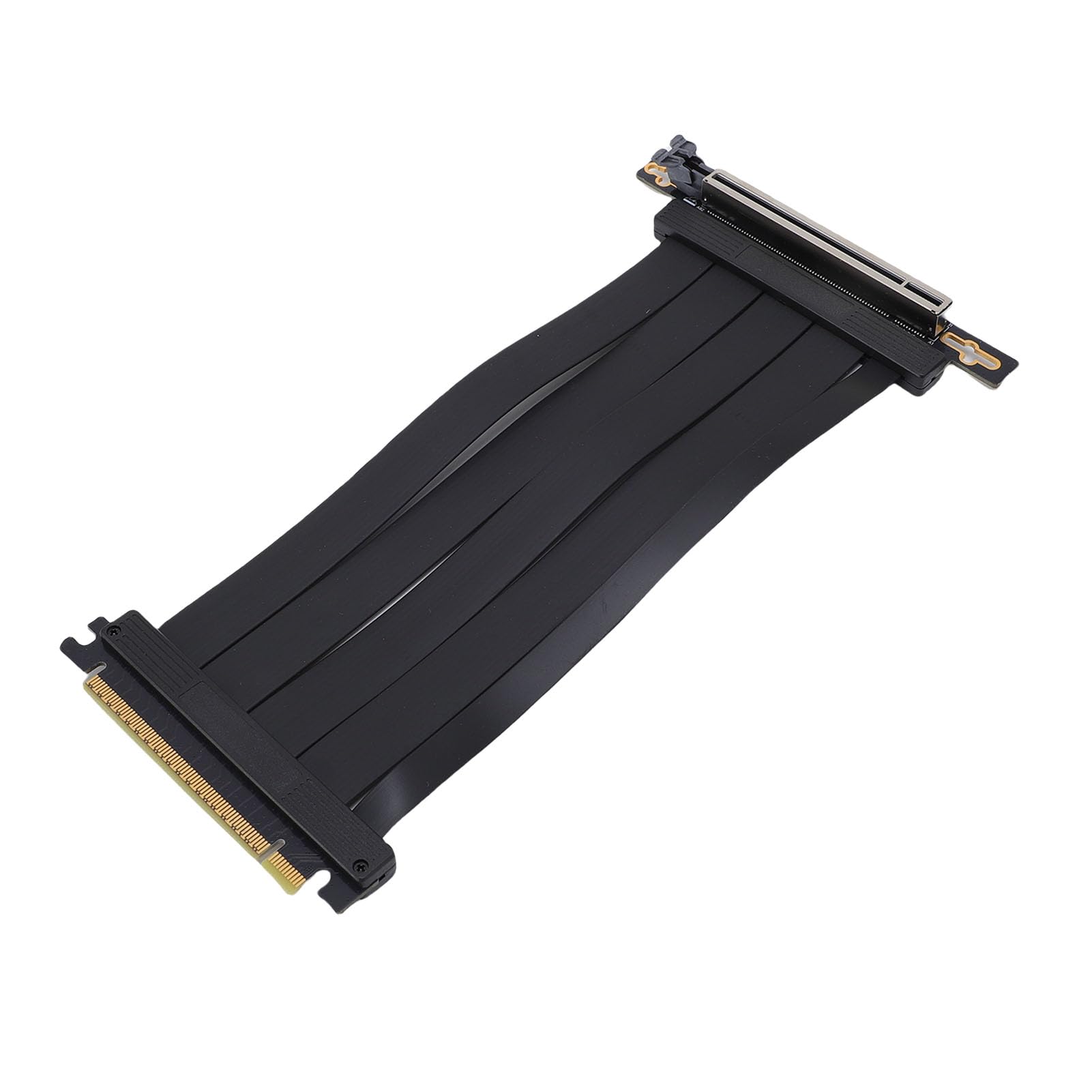 PCIe 5.0-Riser-Kabel, PCIe 5.0 X16 200 Mm Hochgeschwindigkeits-Extender, Flexibler Erweiterungsport mit 128 Gbit/s Bandbreite, Abwärtskompatibel mit 4.0 3.0 2.0 1.0, Ideal für RTX4090 Ti AI