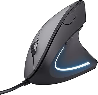 Raton trust ergonomic vergo diseño vertical 2 botones 1000/1600 ppp