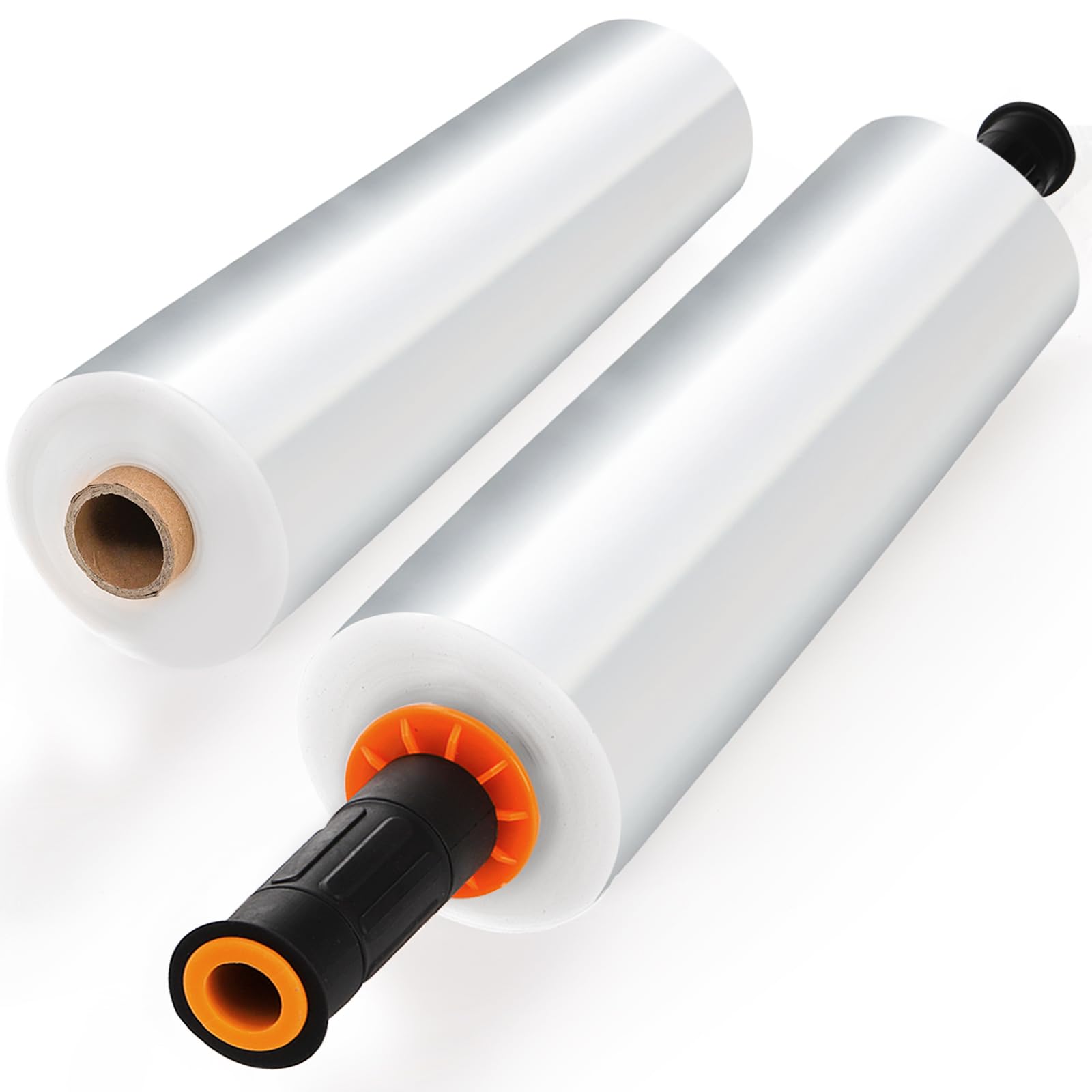 Innovative Haus Stretch Wrap – 2 Pack, 15" X 1000', 60 Gauge, Clear Plastic Moving Wrap With Handles