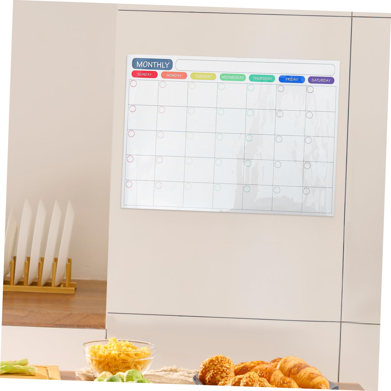 NUOBESTY 3 Set Di Adesivi Per Messaggi Da Frigorifero Magnete Settimanale Gomma Da Cancellare Marcatori Calendario Cucina Adesivi Per Unghie Programma Di Pianificazione