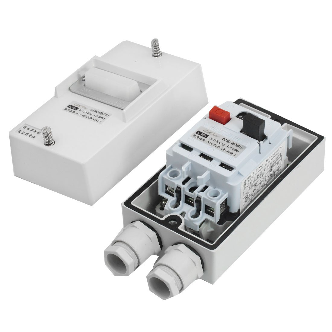 Interruttore Automatico AC 660V 3 Poli 19A-25A con Scatola Impermeabile