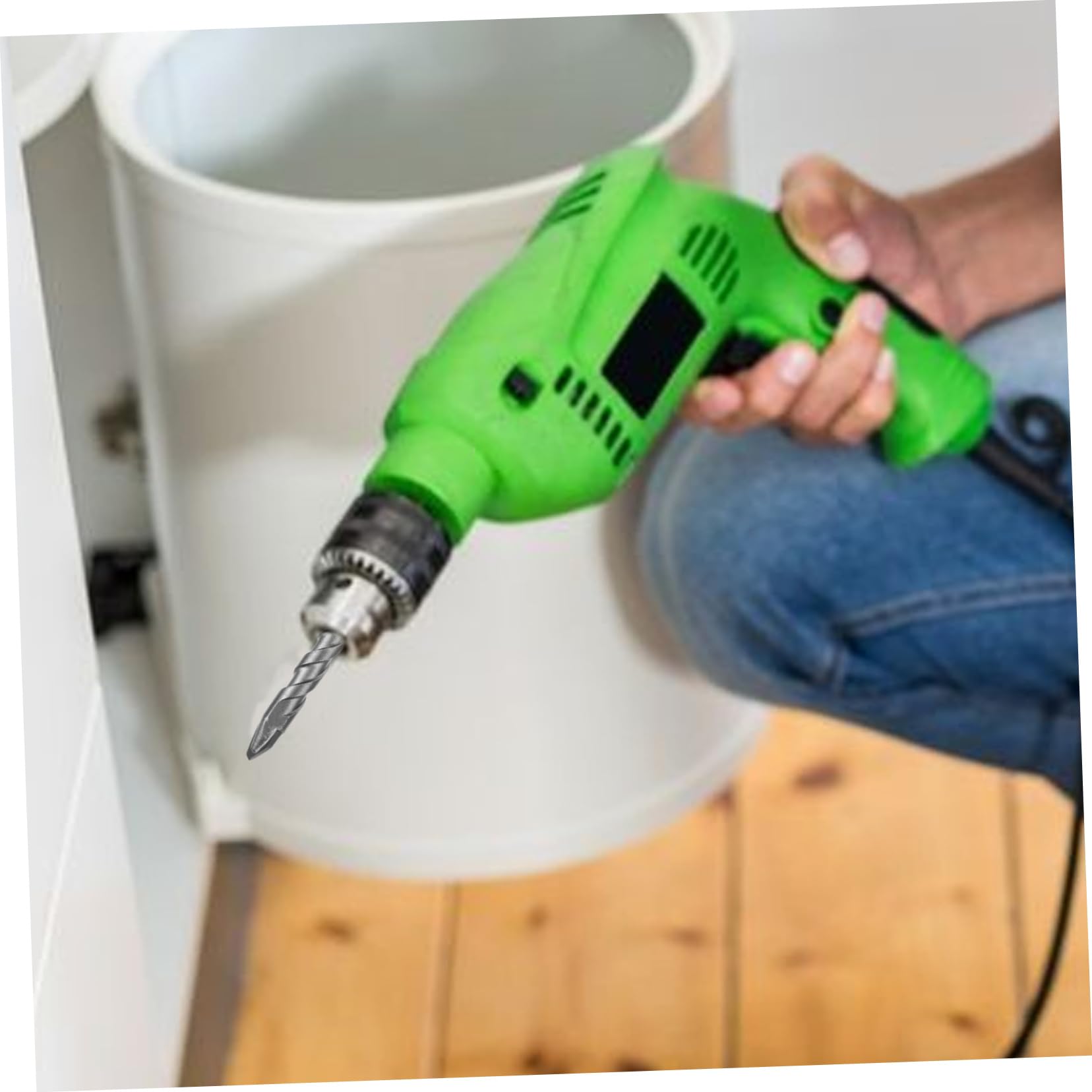 Uonlytech 15piezas Brocas Excéntricas Para Concreto y Cerámica Brocas Metálicas De Alta Dureza Accesorios Para Taladro De Pared Para y Profesionales