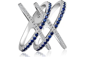 925 Sterling Silver Natural Sapphire Ring: Embrace Timeless Elegance