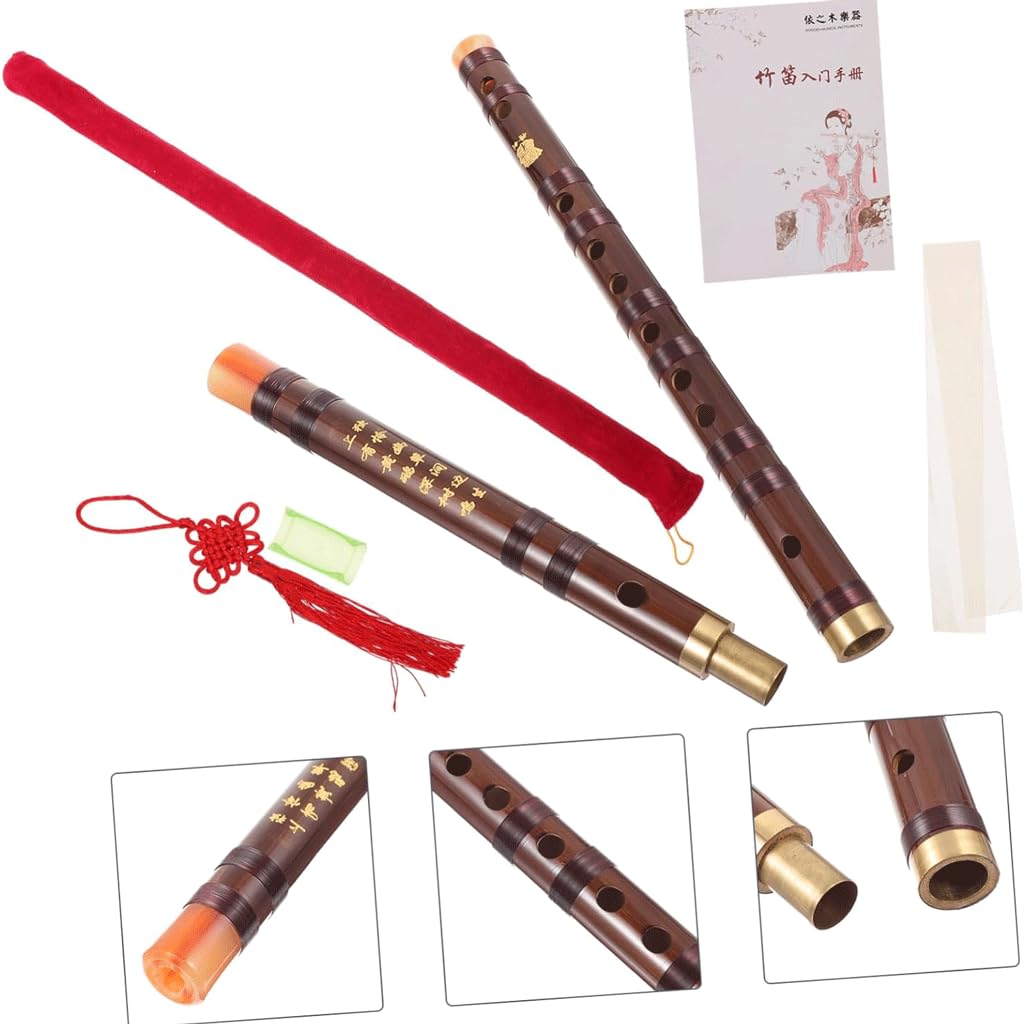 Flauta de bambú para adultos, instrumento tradicional Dizi, flauta para niños, flauta china Dizi, 1 ud.