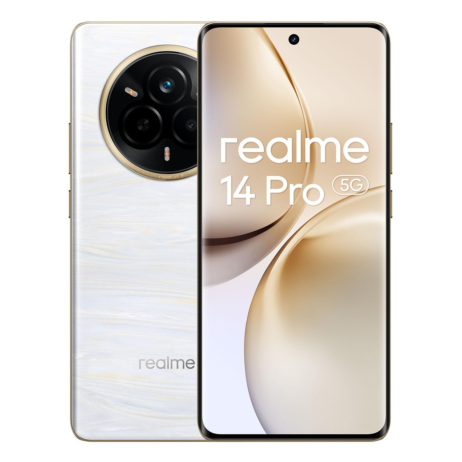 Amazon.com: realme 14 Pro 5G Smartphone 8+256GB, White, 6.72 inch 