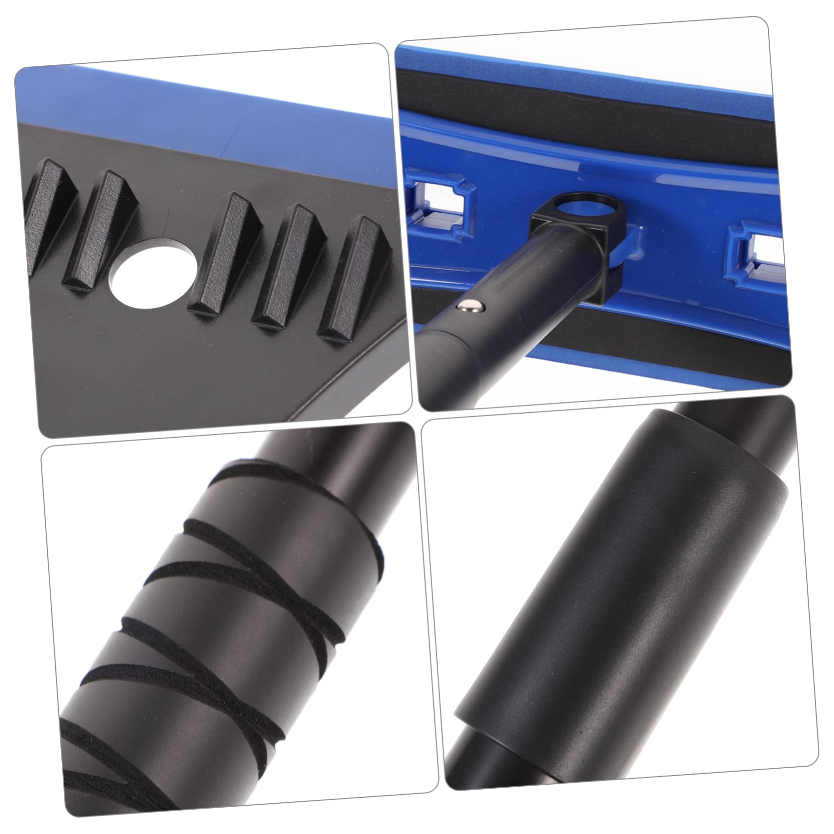 ibasenice Grattoir à Neige Brosse Eva pour Télescopique, 7 Angles, Voiture | Alliage D’aluminium, Rotation 360 Degrés, Montage Rapide, pour Pare-brise et Usage Hivernal