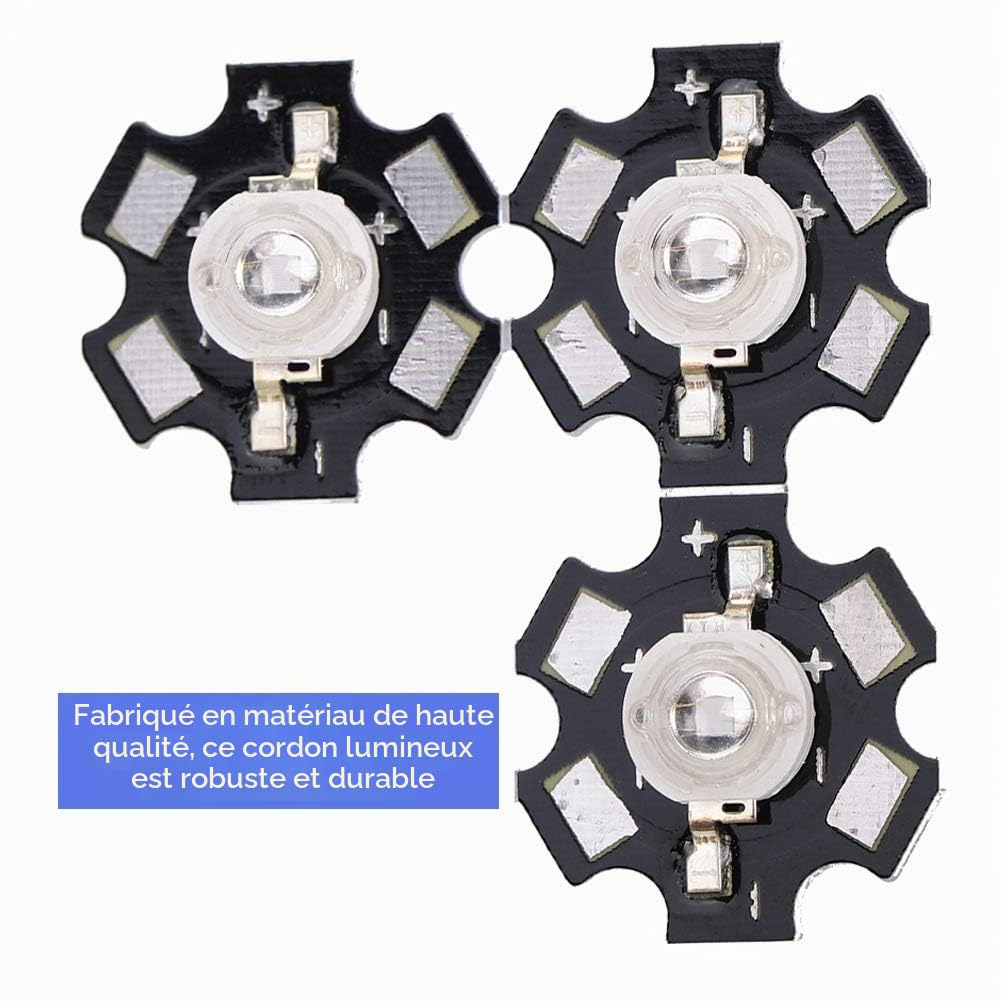 25 Pièces LED Haute Puissance - Perles De Lampe 3W Pour Appareils D'éclairage DIY