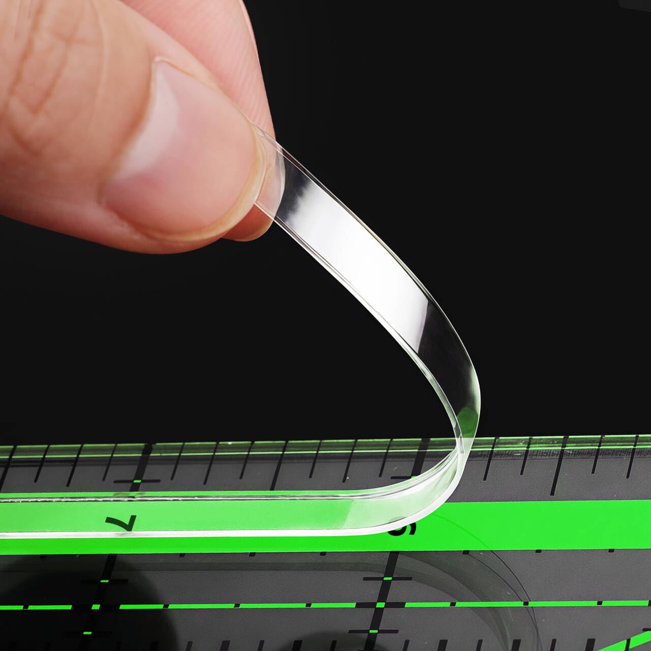 Ruler Grips, Non-Slip Silicone Ruler Rings, Strip, 10PCS