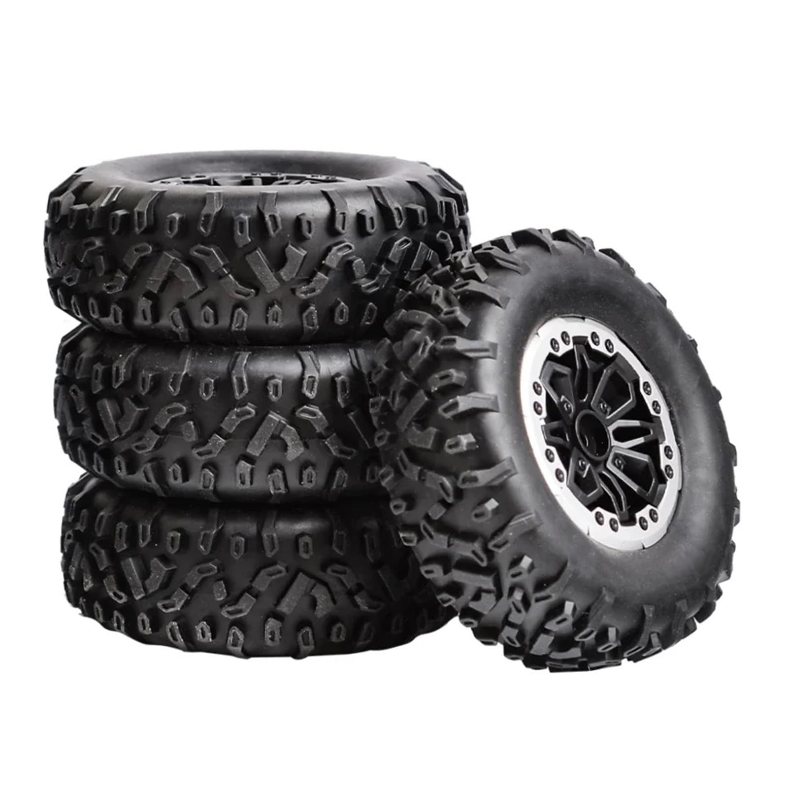 Pneus souples 64mm de précision pour MN99S et WPL C24 RC - 7