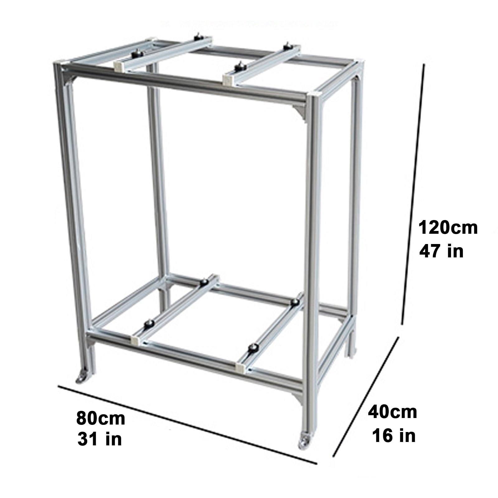 Support de Sol Robuste Pour Mini-Climatiseur Et Thermopompe, En Alliage D'Alumiavec Coussinetsvibrations Et Amortisseurs, Solution Dert Au Sol Durable/80 * 40 * 120Cm