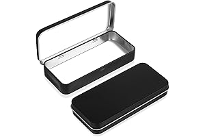 Metal Rectangular Empty Hinged Tin Box Containers