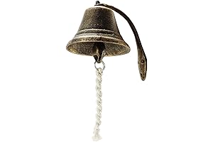 QWORK Vintage Cast Iron Doorbell - A Nostalgic Charm for Your Home