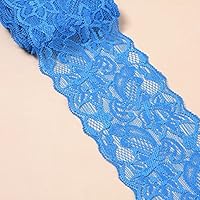 Ruban En Dentelle Lastique 5 Mtres, 8 Cm, De Fleurs Colores, Bordure Dcorative, Dentelle Dcorative, En Dentelle, Pour Couture, Bricolage, Artisanat, Vtements, Sous-vtements, Bordeaux