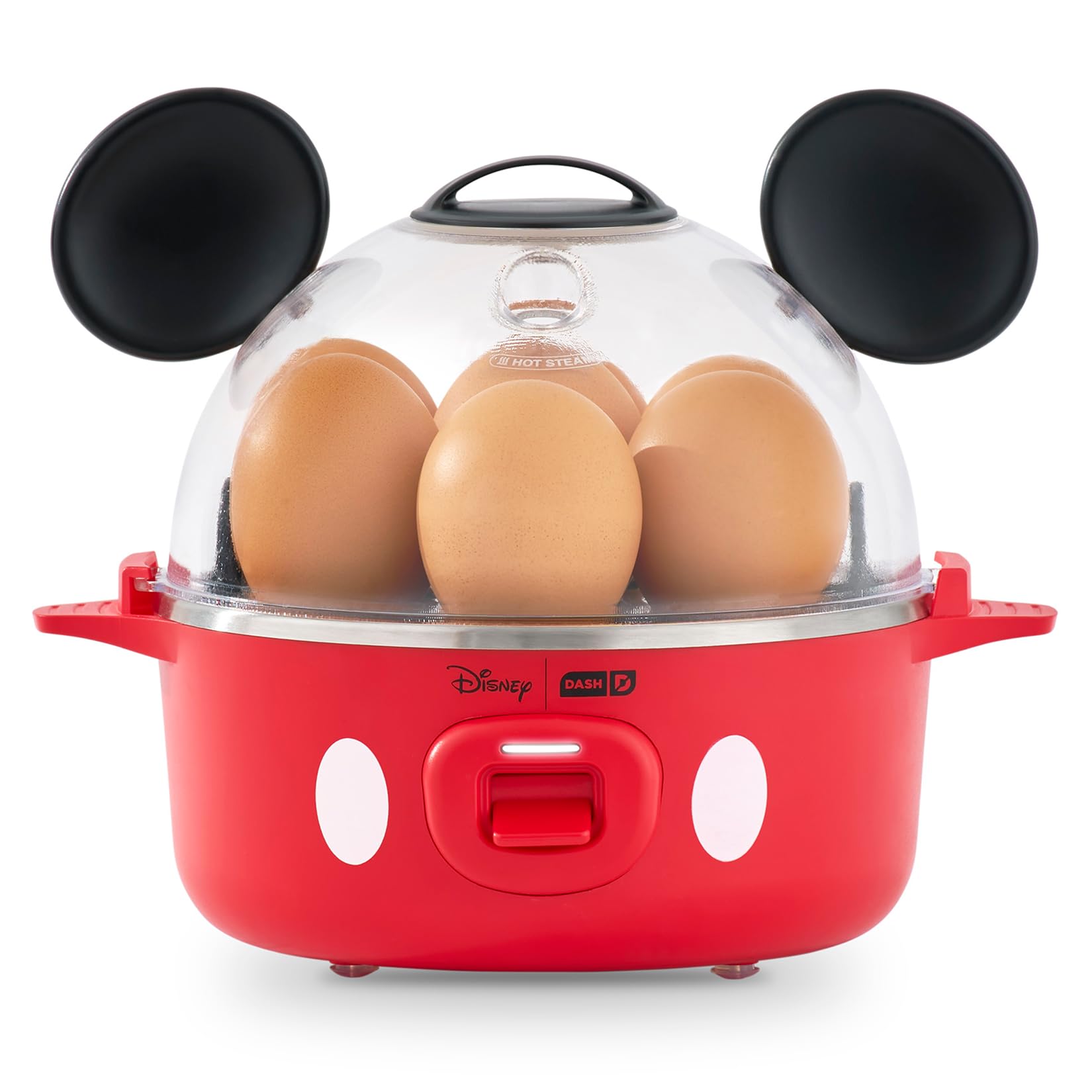 Disney | Dash Mickey Mouse Rapid Cuociuova, capacità 7 uova, rosso