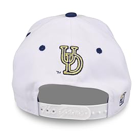 NCAA Delaware Fightin\' Blue Hens Unisex NCAA The Game bar Design Hat, White, Adjustable