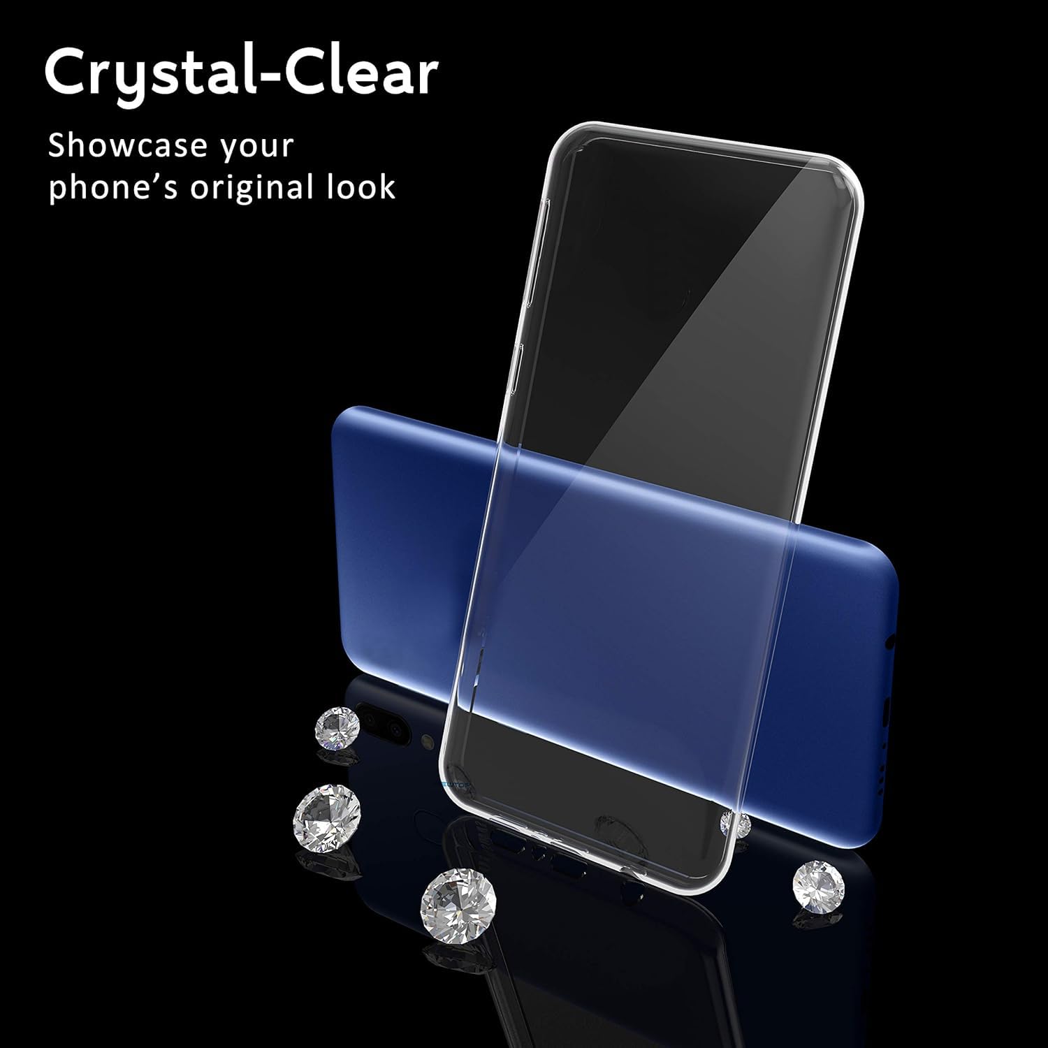ESTH® Trasparente Cover per Xiaomi Poco X5 Pro 5G/Redmi Note 12 Pro 5G Custodia in silicone a Antiurto 360° con Protezione per lo Schermo Integrata, Caso Protettivo Antineve e Antipolvere, Trasparente