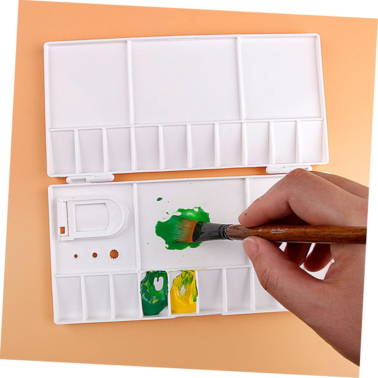 SHINEOFI 10pezzi Vassoio Miscelatore Per Scatola Per Pigmenti Leggera e Portatile Per Pittura e Miscelazione