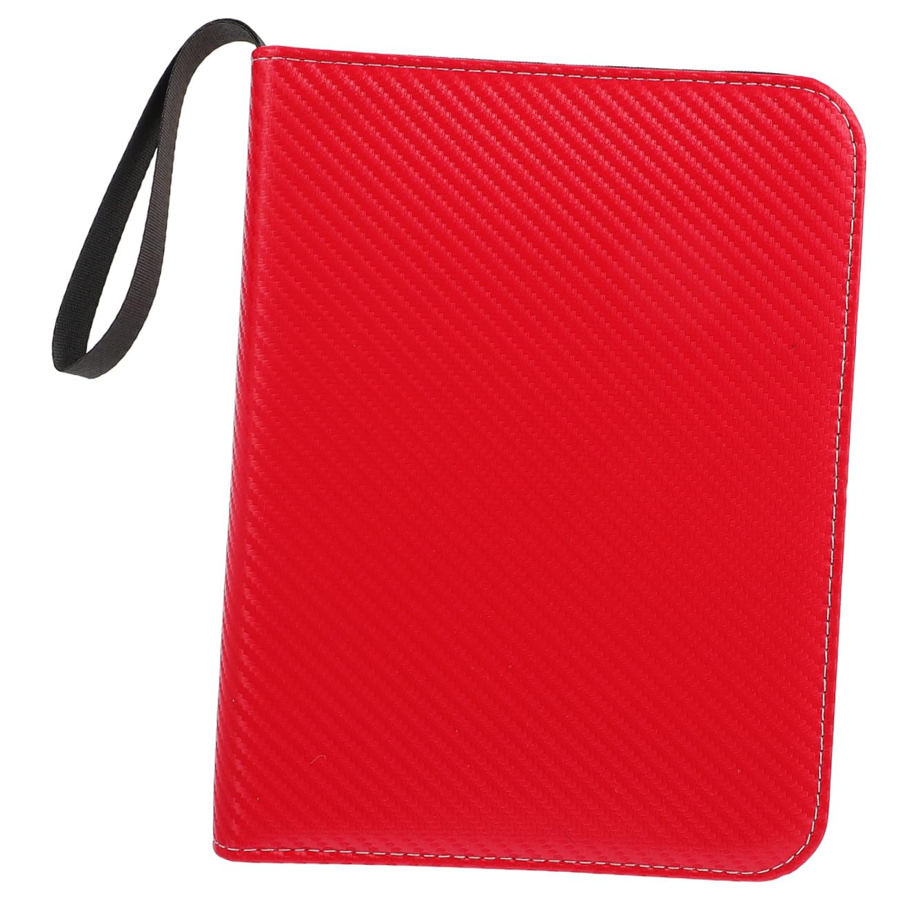 Álbum de Tarjetas Coleccionables Rojo de Pu con Bolsillos