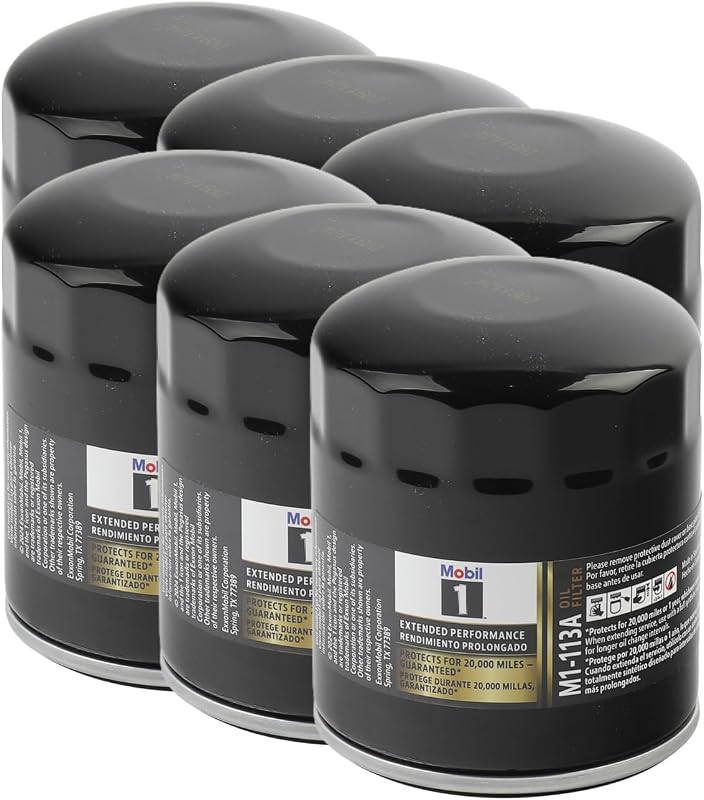 Filtro de óleo Mobil 1 M1-113A Extended Performance para veículos – Pacote com 6 unidades